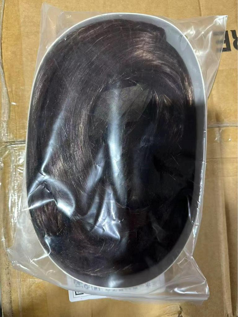 European & American Fashion Golden Straight Lace Front Wig - Middle Part Hairpiece