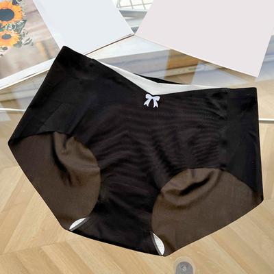 Yousheng Ultra-Thin Seamless Ice Silk Panties for Women Mid Waisted Soft Stretchy Underwear Breathable Invisible Briefs