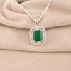 Chrome Diopside Gemstone 925 Fine Silver Jewelry Zircon Pendant For Wedding Gift CZP-11-2
