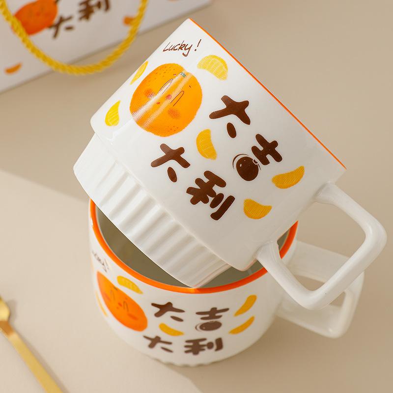 Keramik Schlichte Mode Geschenkbox Mit Handtuch Bär Souvenir Eröffnung Praktisches Event Geschenk Wasserbecher Set