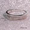 Hot-selling index finger ring in Europe and America, double-layer dislocation design micro-inlaid simulation ring, layered female ring