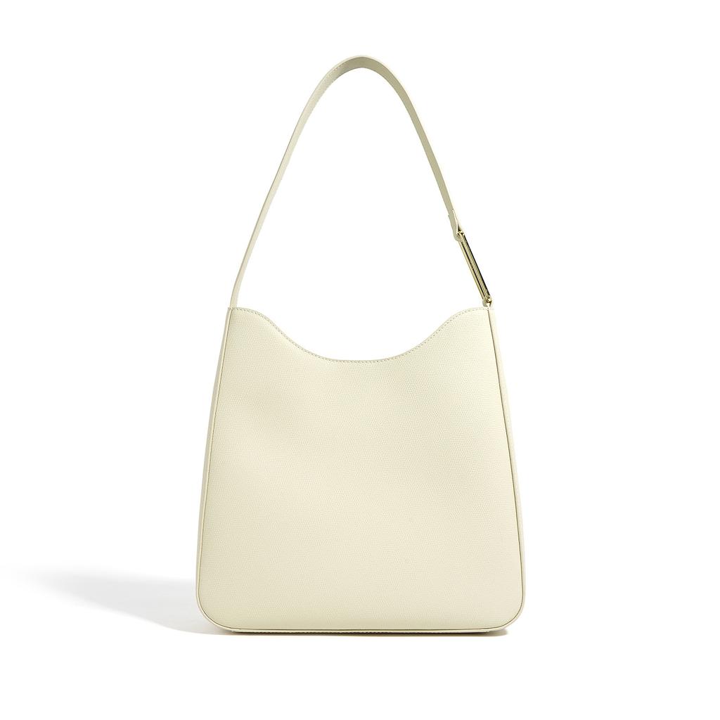 Large-capacity Cowhide Underarm Bag, New Leather Simple Commuting Versatile Single Shoulder Arm Bag Niche