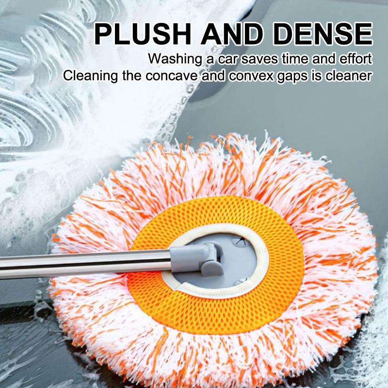 Decken Staubentfernungsmopp, Flexibler rotierender Bodenwischer, Wandwischer, Nass- und Trockenwischer, Bodenfliesen, Glasfenster, Auto-Reinigungswischer