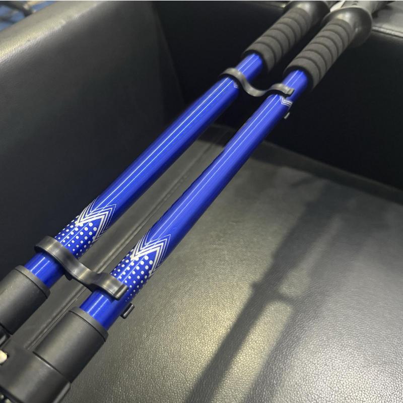 1 Pair Walking Stick Buckle TrekPole Basket Rubber Tip Carbon Fiber Hikes Telescopic Hiking Poles Clasp