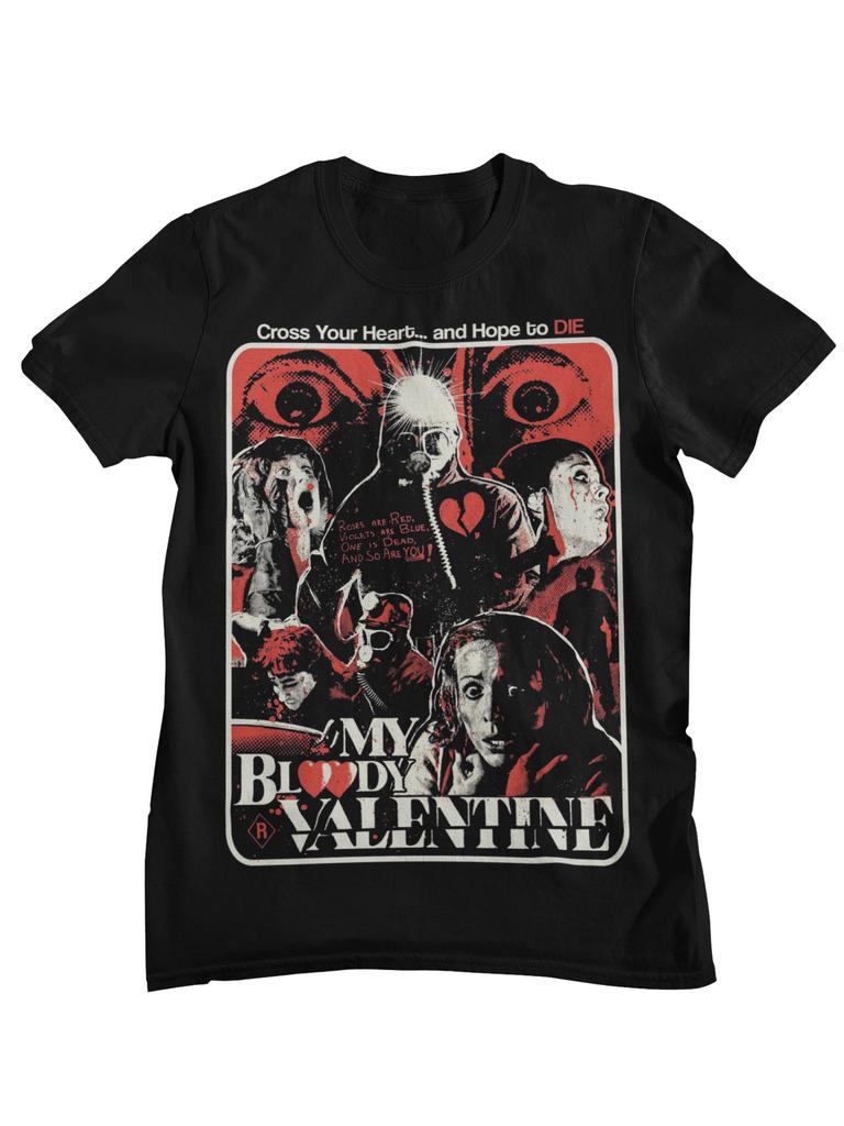 My Bloody Valentine Retro Horror Movie Poster Graphic TShirt Unisex Women Casual Cotton Streetwear Tops
