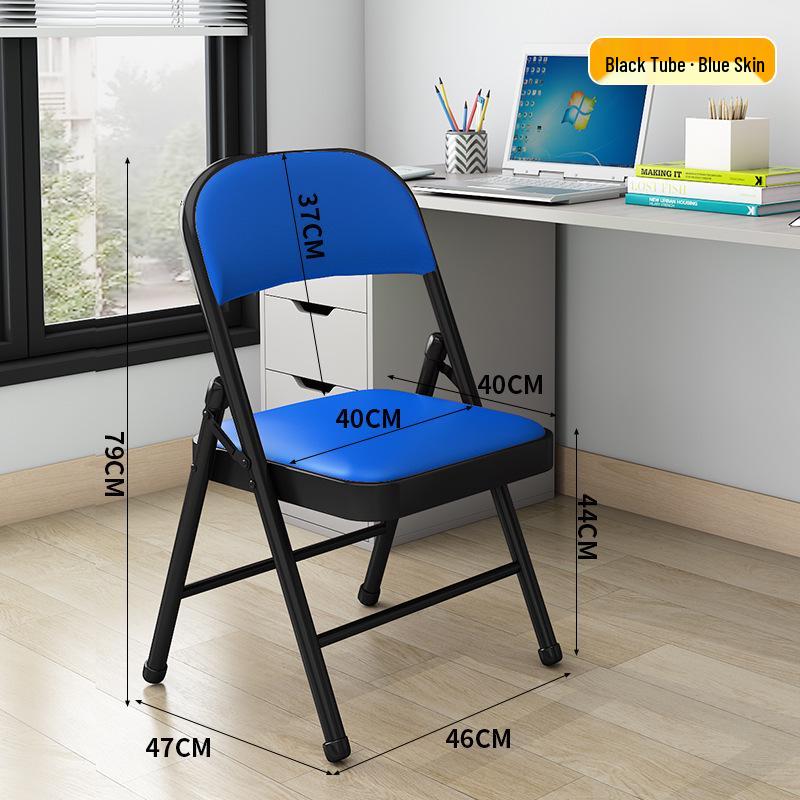 Modern Minimalist Folding Armchair with Backrest - Comfortable, Portable Chair for Dorms & Bedrooms