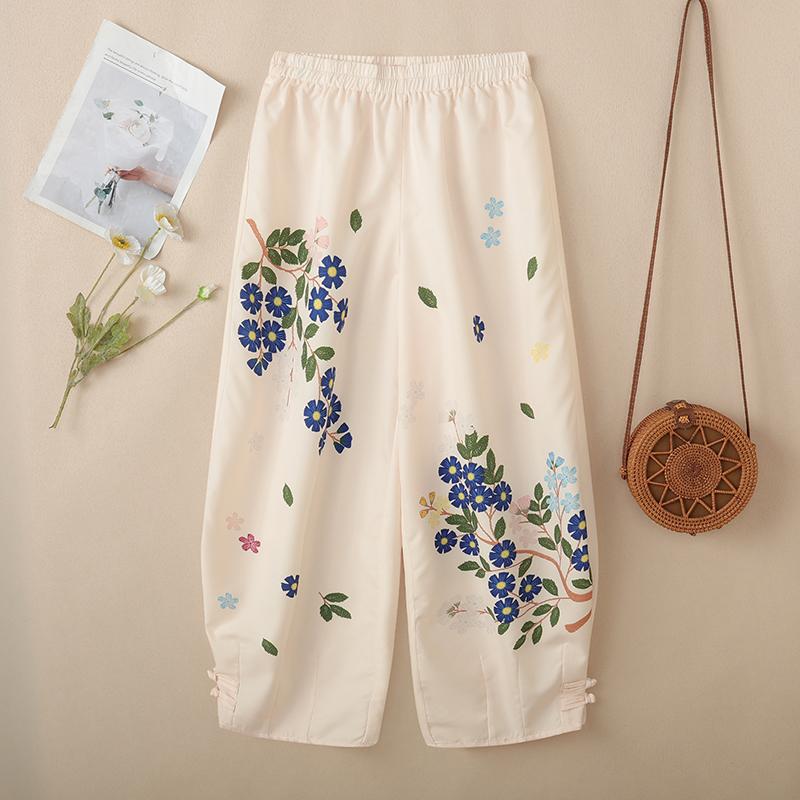 

ZANZEA Женские повседневные брюки свободного кроя с эластичной талией и принтом 3XL