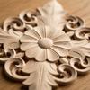 Wood Wood Carved Applique 5.91in Retro Wood Decor DIY Wood Decoration  Hotel & Office