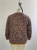 Übergröße Damen Sweatshirt mit Leopardenmuster - Europäischer & Amerikanischer Stil, Rundhalsausschnitt, Langarm-Pullover-Oberteil