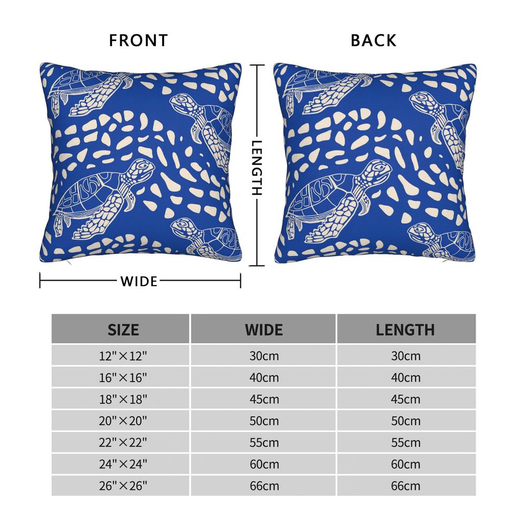 Sea Turtle Pillow Case Print Pillow Cover For Sofa Home Decor Funny Pillowcases