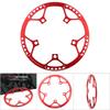   53T CNC Aluminum Alloy Mountain Bike Single Crank Chain   Repair Parts (Black)