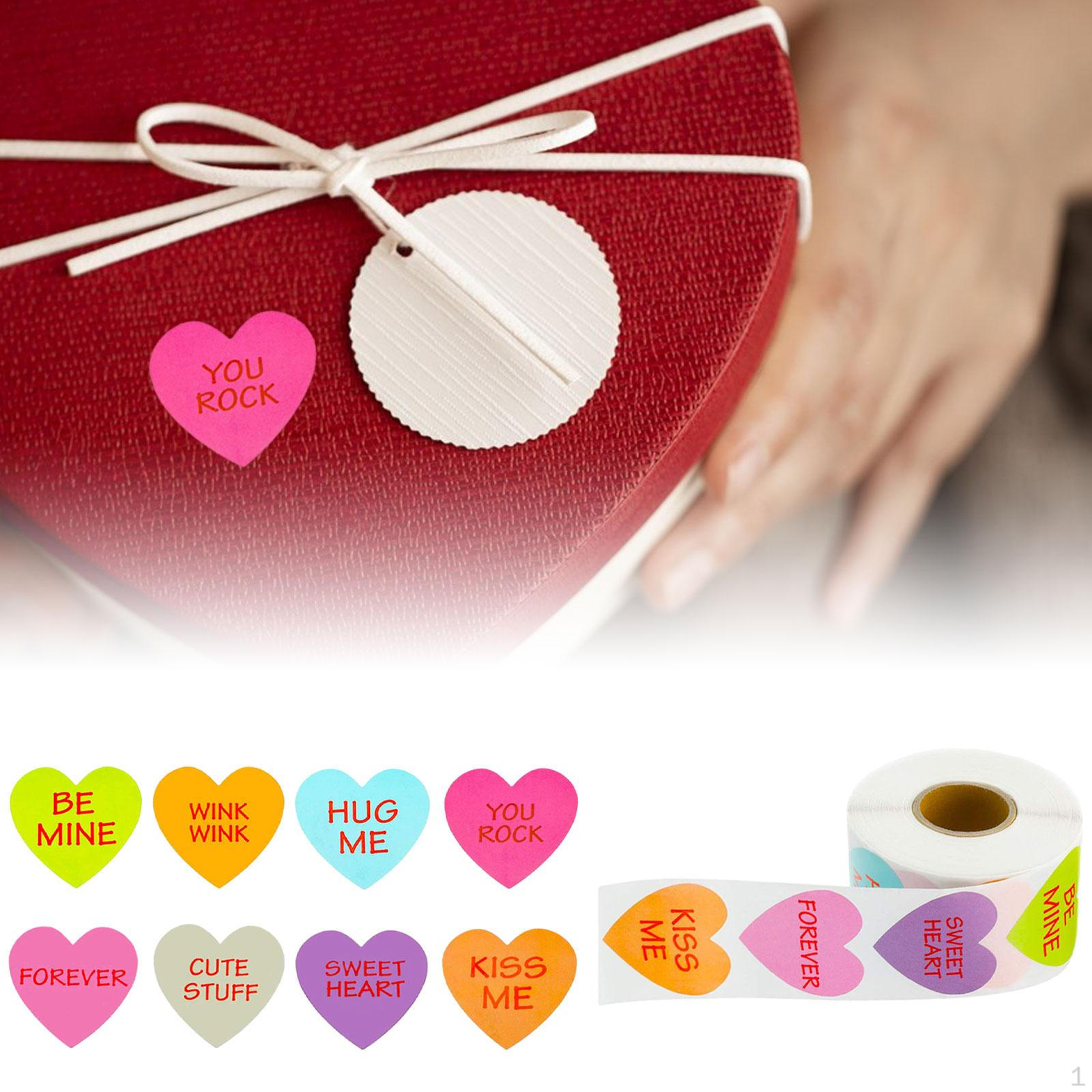 

500 Pieces Valentine s Day Stickers Gifts Seal Scrapbooking DIY for Wedding Party