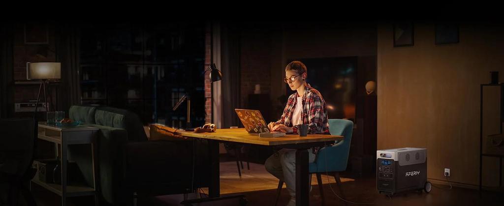 AFERIY P310 Portable Power Station, 3840Wh LiFePO4 Battery,13 Outputs, 4000+ Charge Cycles, 10ms UPS Function, APP Control