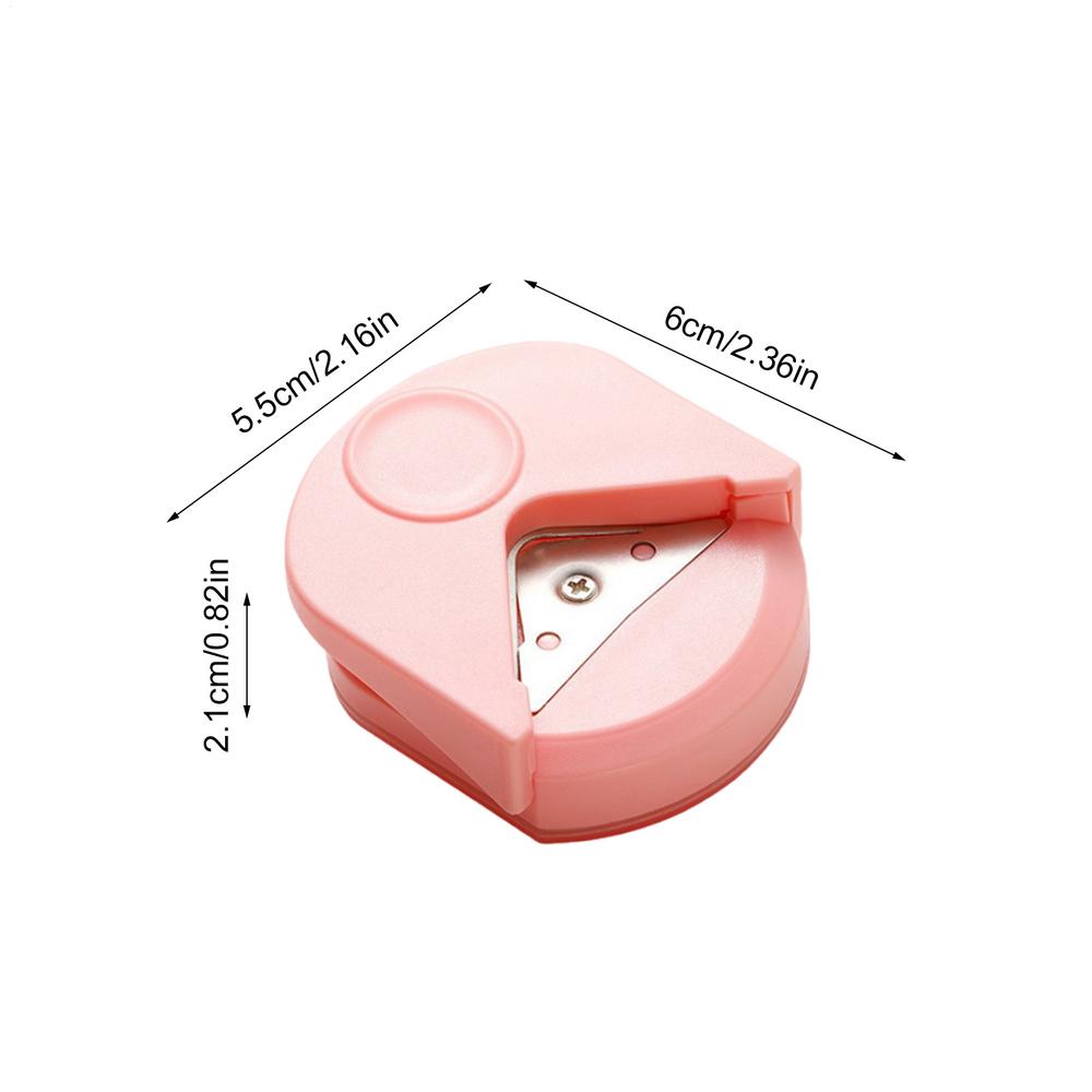 

1PC Corner Rounder Punch Paper Portable Trimmer Cutter for Cutting DIY Card Photo Hole Angle Scrapbook Office Craft Tool рожевий