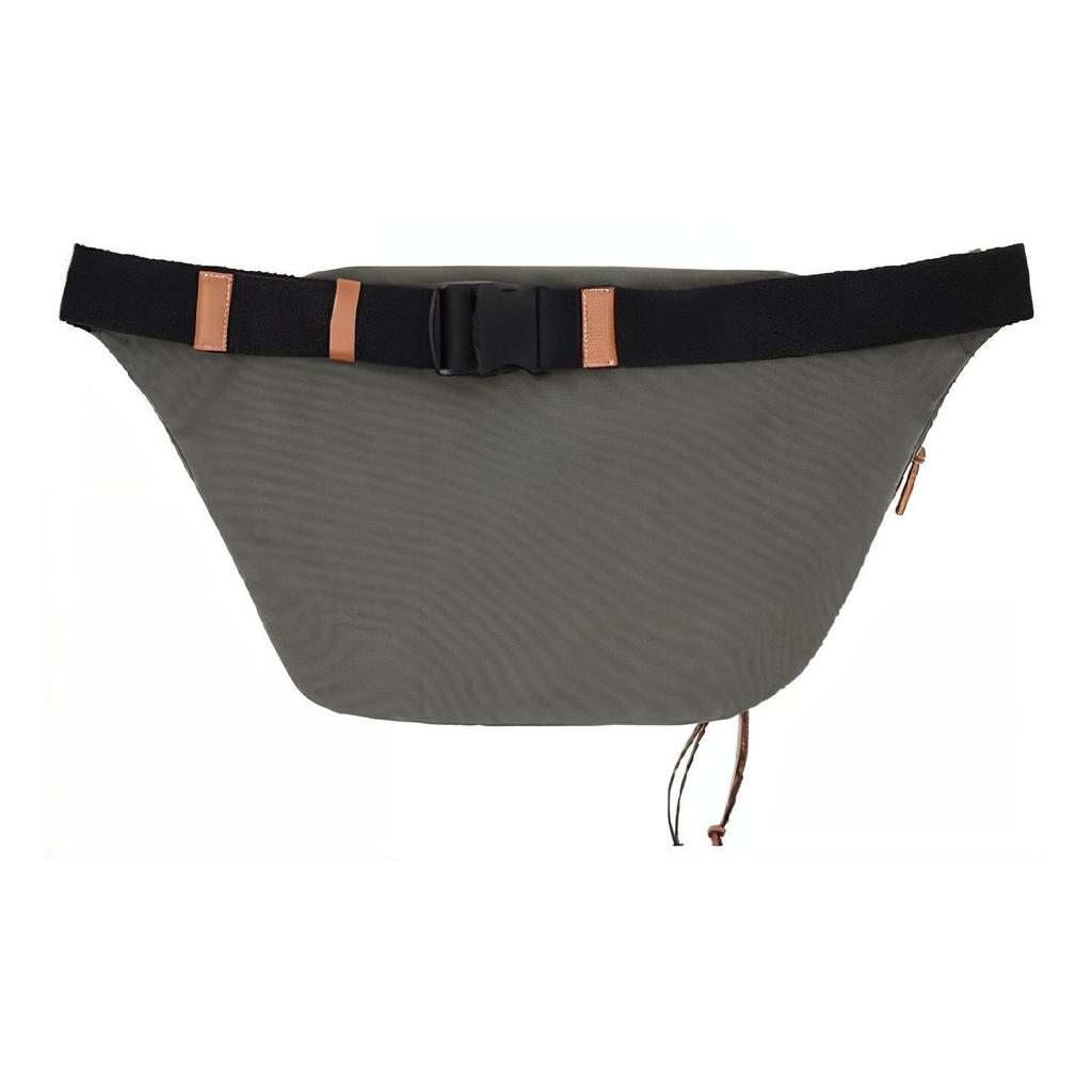 Loewe Logo Zip Canvas Waist Bag Men bags Khaki-Green B687C60X11-4160