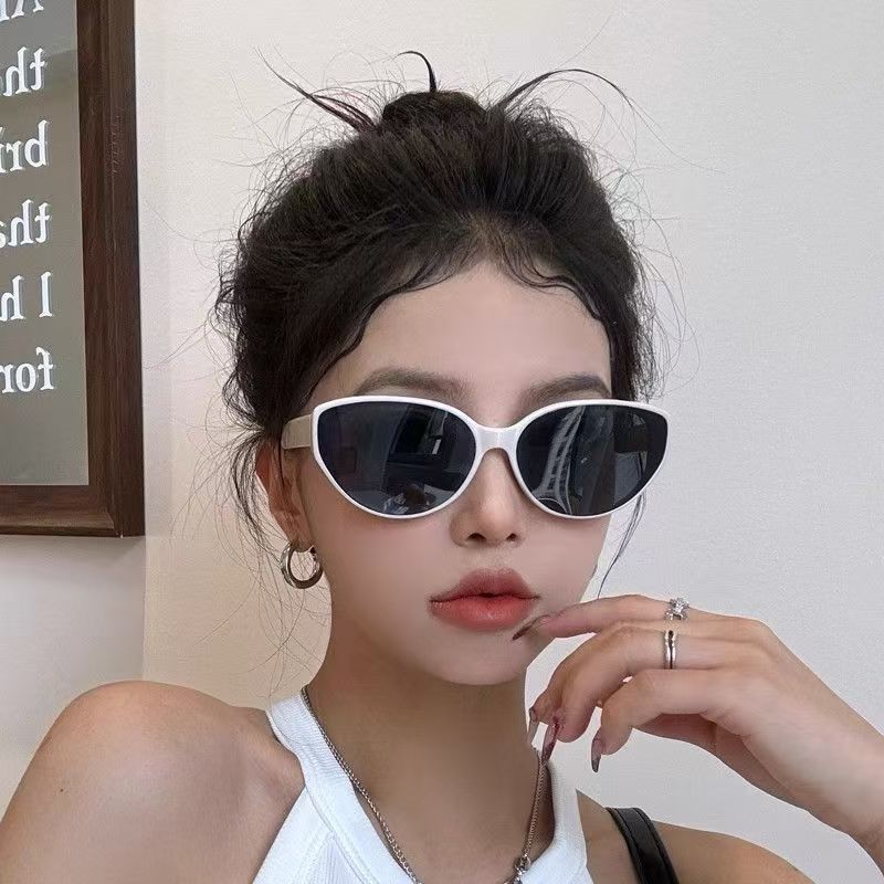 Modne Damskie Okulary Przeciwsłoneczne Kocie Oko Ochrona UV400 Do Użytku Zewnętrznego Jazdy na Rowerze Gafas De Sol