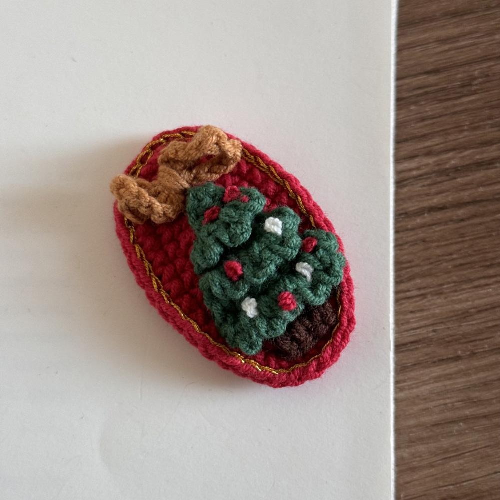 Christmas Series Hair Clips Winter Wool HairPins Christmas Tree BB Clips for Woman Girls Sweet Barrettes Children Cute Headdress