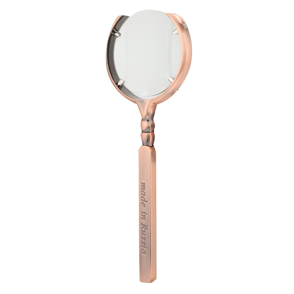 

Handheld Handicraft Magnifying Glass Book Reading Watch Jewelry Repairing MagnifierBronze антична бронзова кольору