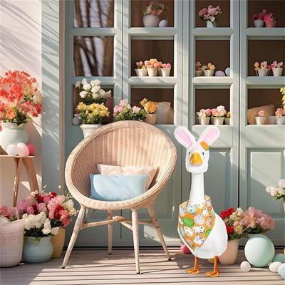 Spring Easter Outfit Cute Easter Porch Outfit For 23in Outdoor Patio Yard Art Decoration