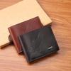 JIANGBAO Men's Fashionable Short Wallet with Multi-Card Slots