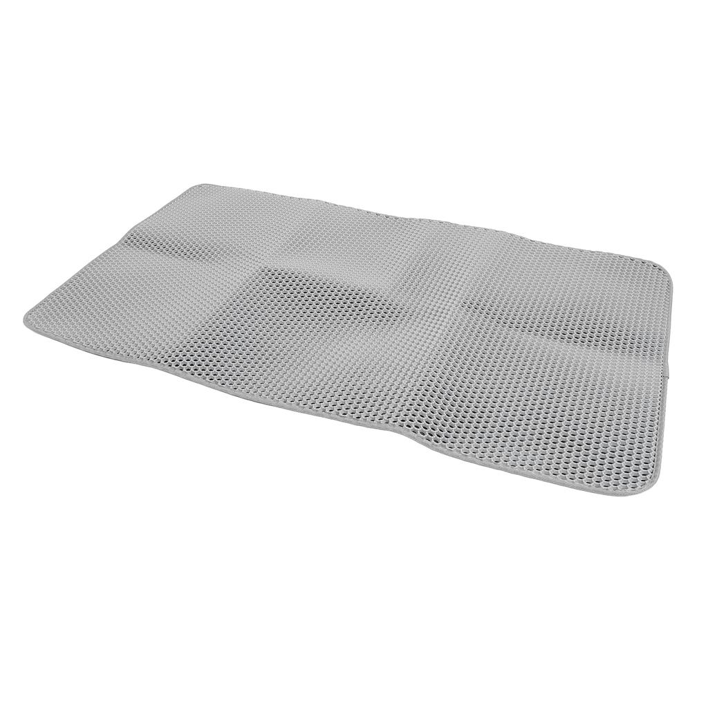 45.67 X 25.98in Cat Litter Mat EVA Anti Slip Water Resistant Easy To Clean Pet Litter Trapping Mat