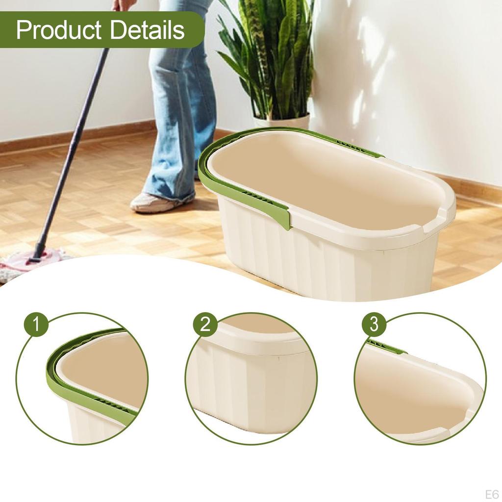 Cleaning Bucket Car Washing Tub Lightweight Multifunctional Water Pot Pail Storage Bin for Beach