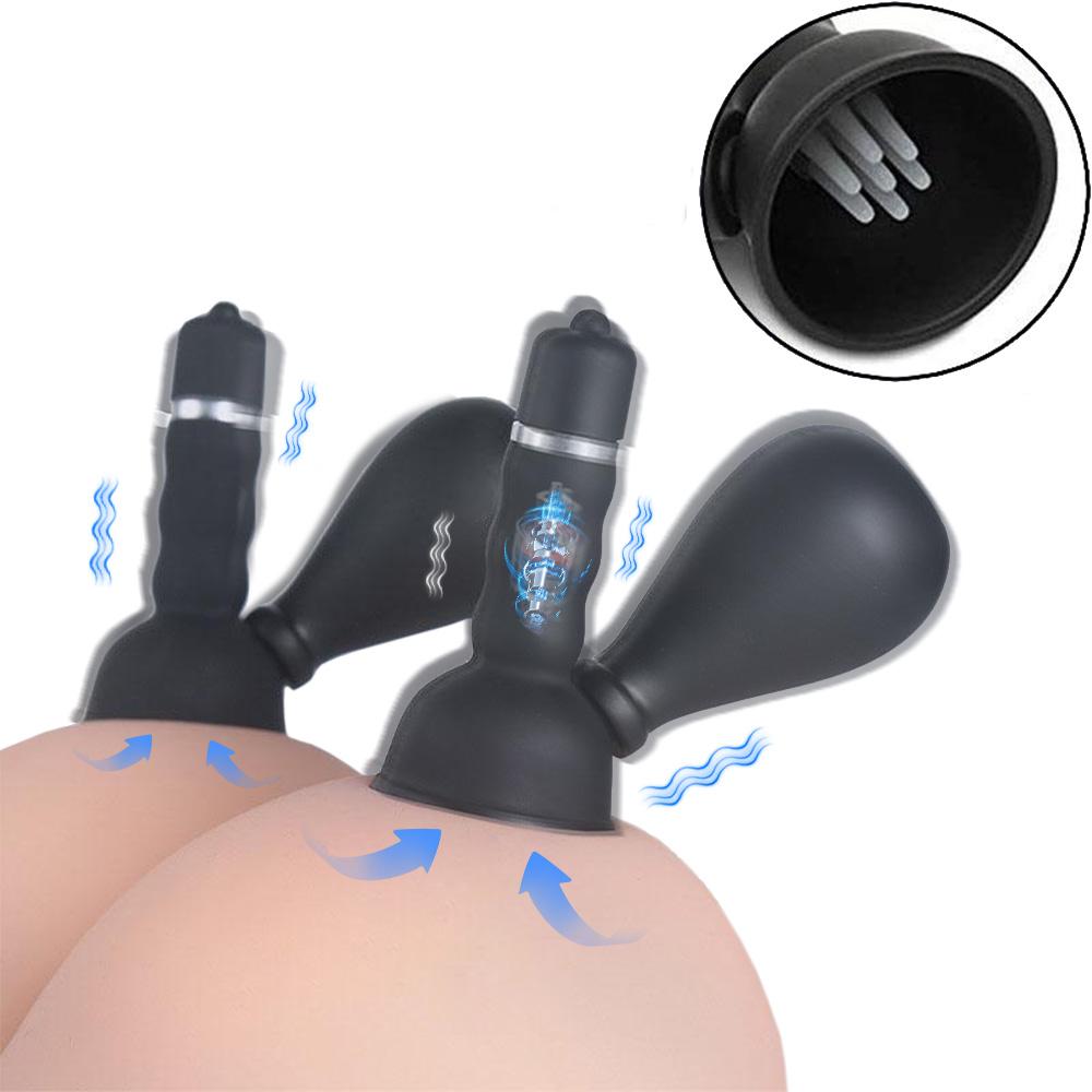 Nipple Massager Vibrator Breast Stimulation Oral Licking Tongue Nipple Pump Female Masturbator Erotic Adults Sex Toys for Woman