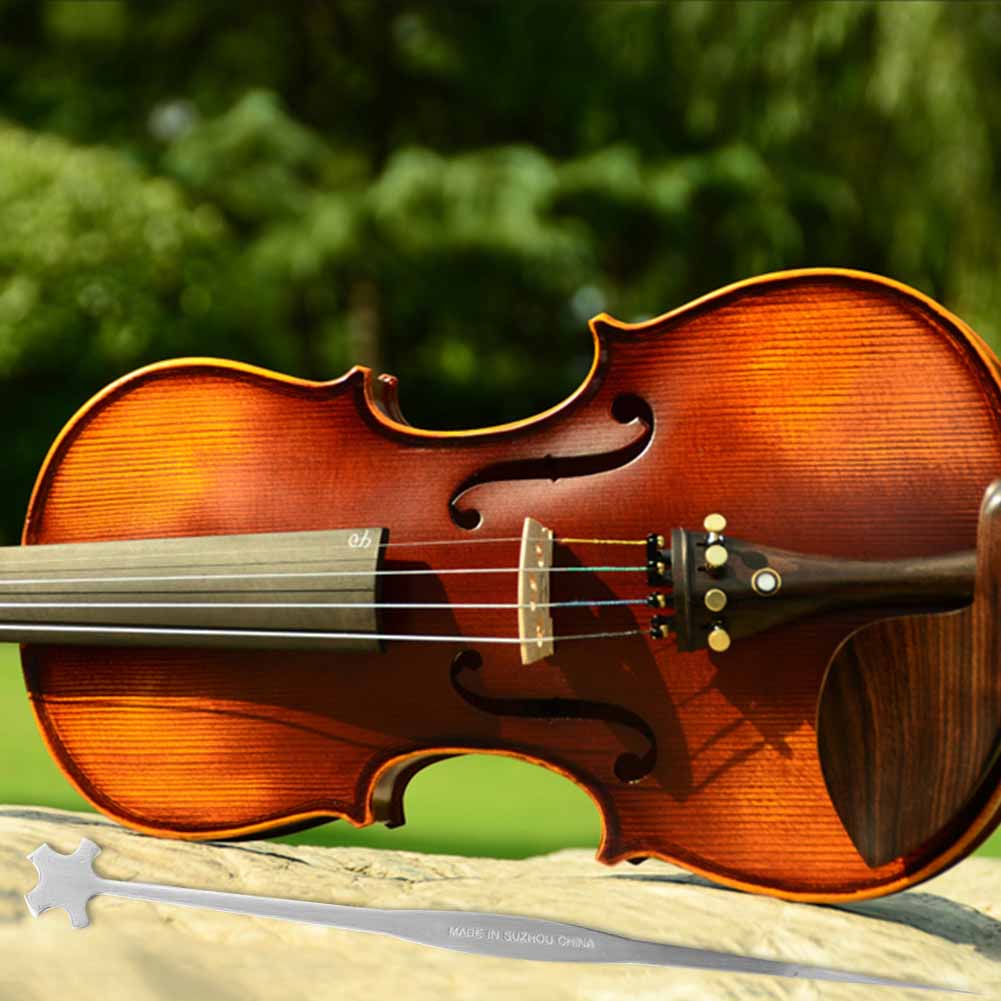 10Pcs Spruce Sound Post with 1Pcs Sound Post Setter Installing Tool For 4 4 3 4 Violin