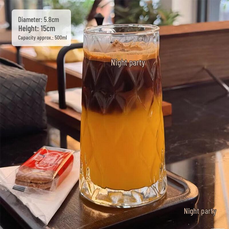 Trendy Ins Style Crystal Glass Beverage Cup