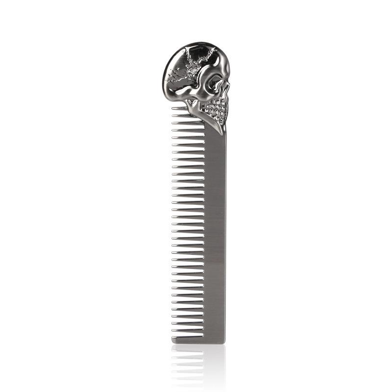 Zinc Alloy Oil Large Back Styling Comb, Portable Beard Hair Comb