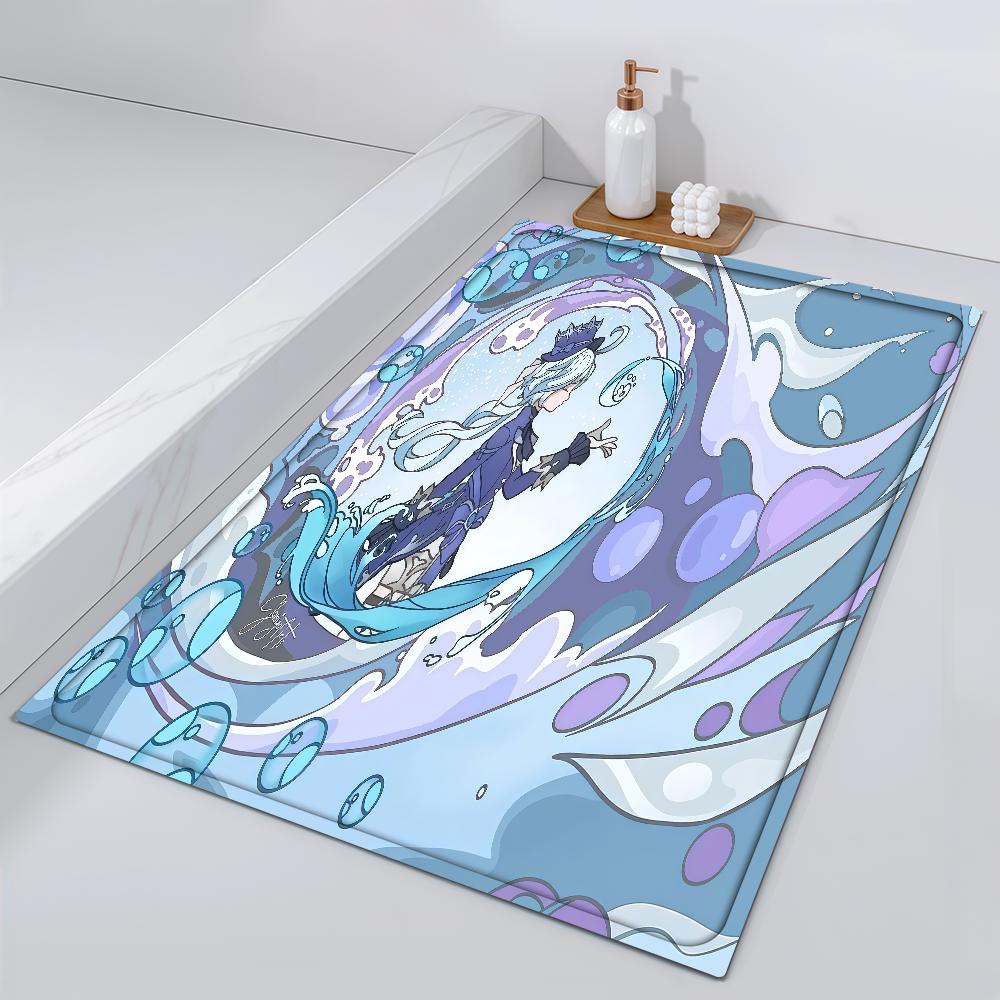 

Door Mat Game G-Genshin Bedside Entrance Role Bath Yo Floor Decoration Corridor Door Mat Playing Carpet Living Room Balcony 40cm x 60cm