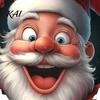 Holiday Interior Wall Decor Funny Santa Toilet Sticker, Christmas Lid Decal, Self-Adhesive, 3D Seasonal Seat Decals Hole Waterproof PVC Sticker