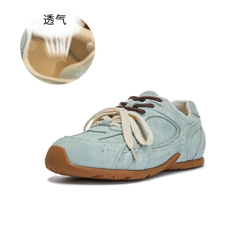 Leather women's autumn new wasteland style retro dad shoes women's casual versatile sports women's shoes trend