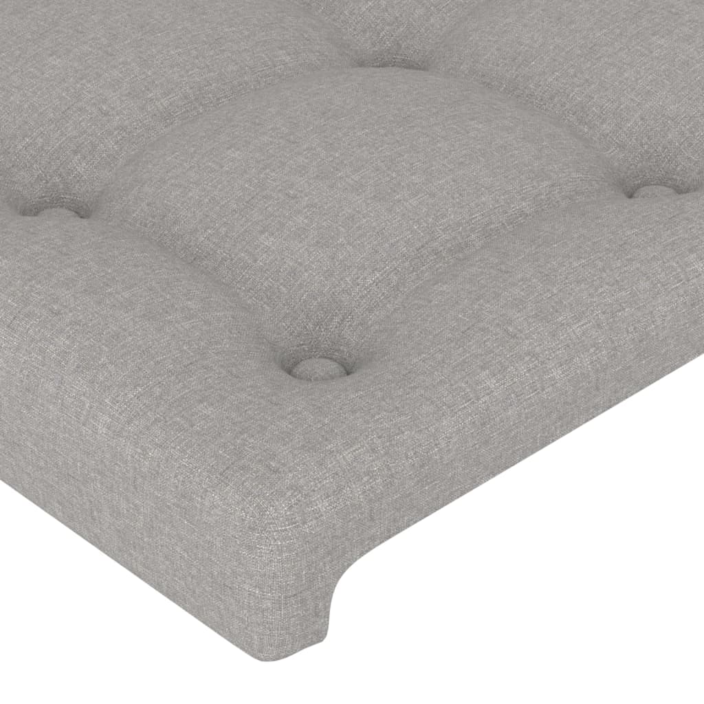 Vidaxl Headboards, 4 Pcs, Light Grey, 72X5X78/88 Cm, Fabric