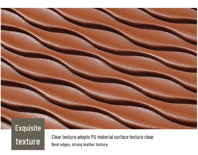 Wireless Quilted 3D Embossed Pleated PU Breathable Waterproof Stretch Fabric for Apparel, Bags, and Shoes
