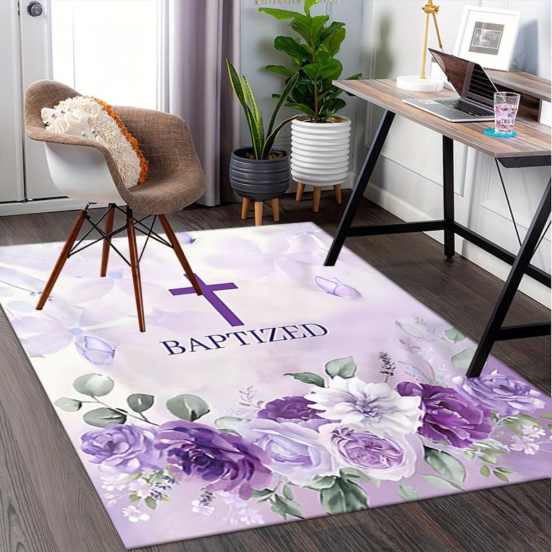 Baptized Chair Mat: Office Carpet, Oversized Rug for Home Decor, Sofa Mat, Desk Pad Gift Suitable for Bedroom, Living Room, Various Rooms