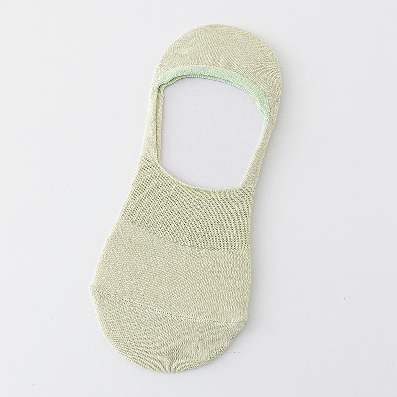 Women's Summer Thin Mesh Breathable Sweat Suction Shallow Mouth Non Slip Non Fall with Invisible Socks