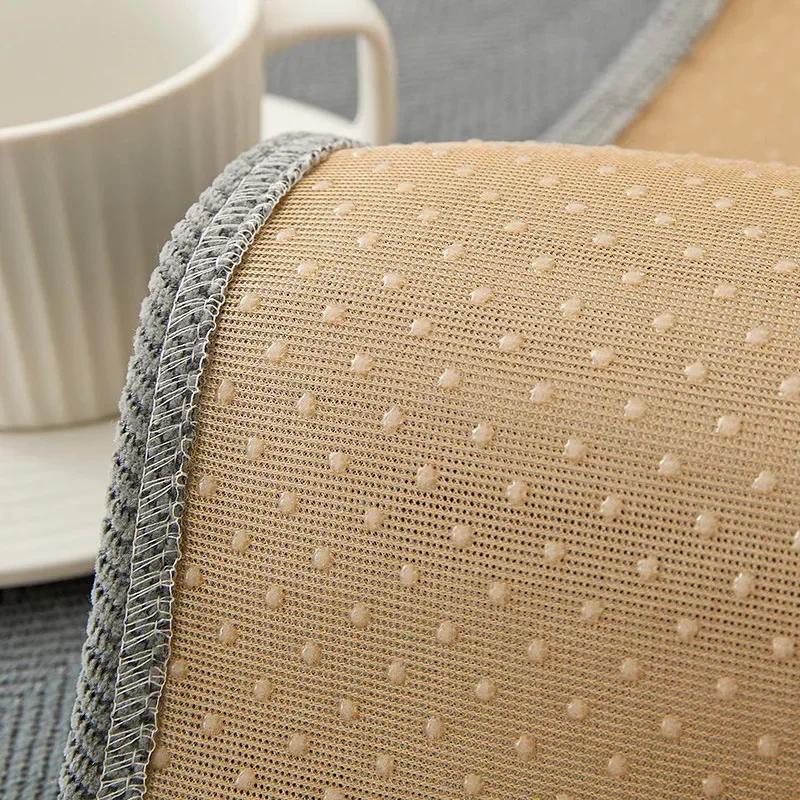 Modern Luxury Herringbone Pattern Sofa Cushion Four Seasons Universal Anti Slip and Dust Cover Cloth Chenille Sofa Cover