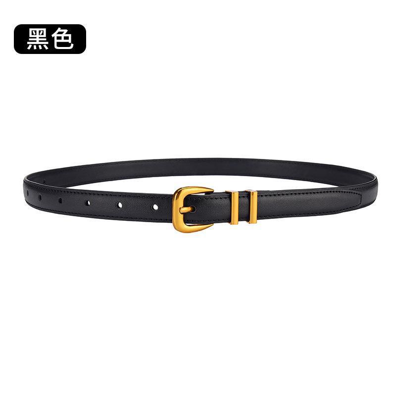 Women'S Belt Cowhide Genuine Leather Belt Women'S Casual Retro Trendy Jeans Skirt Belt