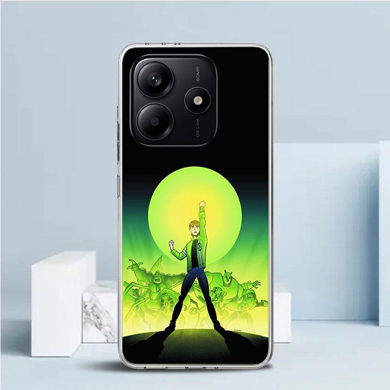 Cartoon Ben 10 Phone Case For Xiaomi Redmi Note 15 14 14S 13 12S 12 Pro Plus 11S 11 11T 11E 10S 10 + Soft TPU Back Cover Redmi N