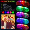 50pcs Glow In the Dark LED Eyeglasses, Multiple Neon Colors Blinds Lampshade Glasses for Christmas, Mardi Gras, Birthday Party