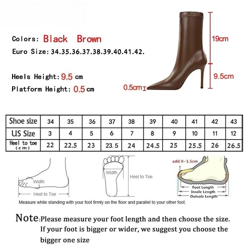 Fashion High Quality Women Ankle Boots Fashion Soft Leather Women Shoes Street Style Pointed Toe Thin Heels Ladies Boots Shoes for Women