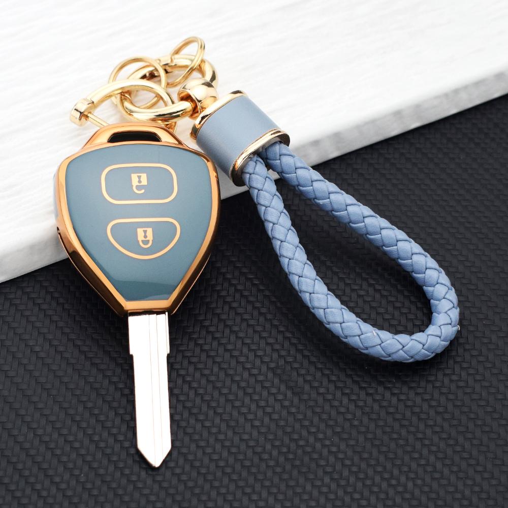 Protective Cover For Toyota Auris HiLux Corolla Fortuner Prado Verso Camry Reiz Yaris Vitz Vios Rav4 Ractis Car Key Case Holder
