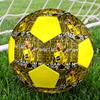 1PC Haaland Talent Size 5 Soccer Ball PrahaIndoor Soccer Ball Colorful All Ages Machine Stitched PVC Competition Ready Durable High-Bounce