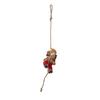 Christmas Tree Santa Doll Decorations With Rope Santa Clause Figure Resin Hanging Ornament For Home Party Decoration