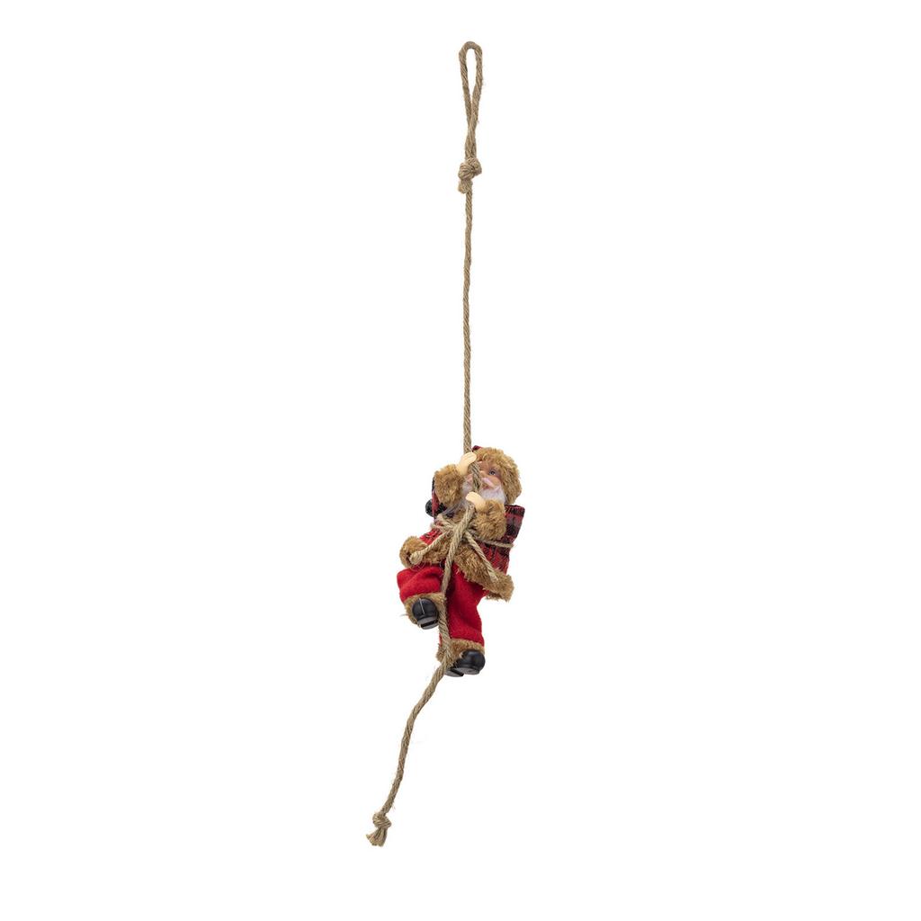 Christmas Tree Santa Doll Decorations With Rope Santa Clause Figure Resin Hanging Ornament For Home Party Decoration