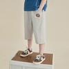 Calças Capris de Malha de Algodão de Verão para Meninos