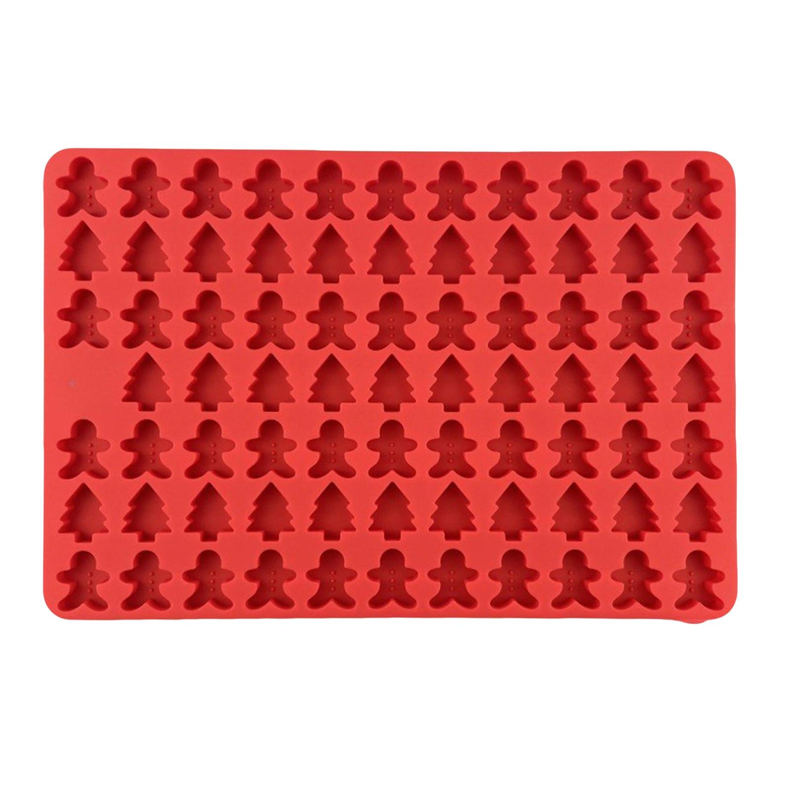 

77 Cavity Small Donuts Chocolate Silicone Mold Small Fondant Candy Mold Baking Tools One Size червоний