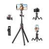 Fotopro Flexible Font Repod Mini Camera Tripod Phone Holder with Wireless Remote 360 Rotatable Telescoping Font Repod Stand RM-67 Black
