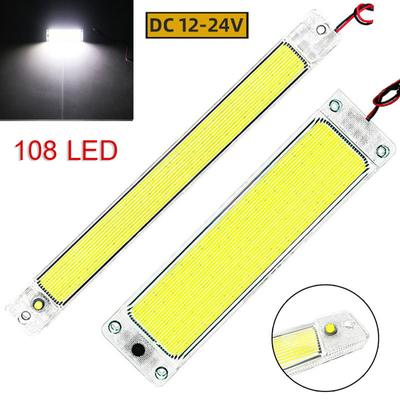 108 84 LED COB Panel High Brightness Light for AutoTruck Saloon Cars Cabin Dome Reading Lamp Roof Plate Lights 12V 24V